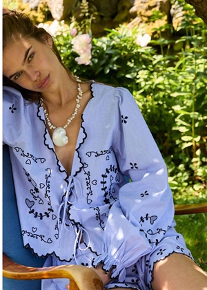 Tone bluse Blue Chambray Sissel Edelbo 